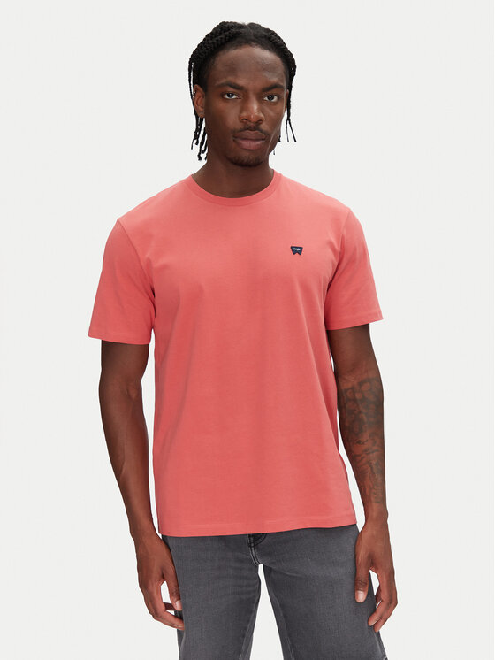 Wrangler Тишърт Sign Off 112362687 Червен Regular Fit за Мъже цена