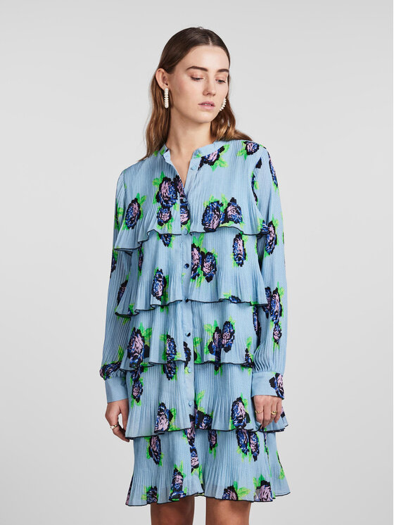 YAS Ежедневна рокля 26029332 Син Regular Fit за Жени цена