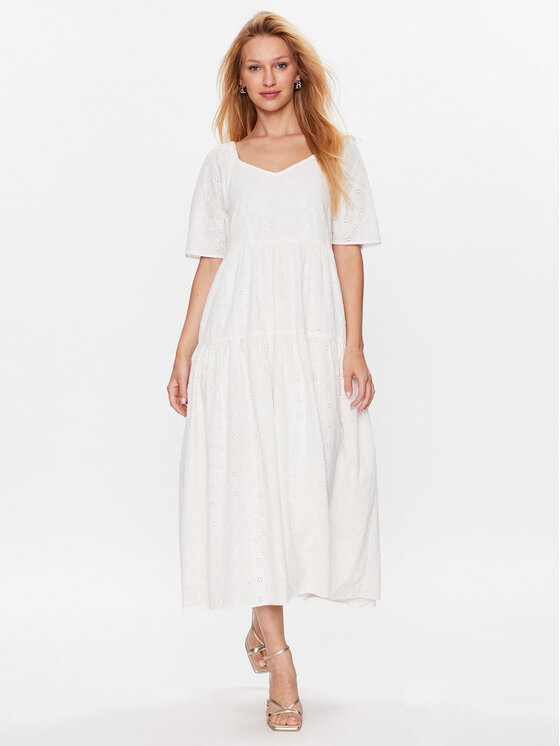 YAS Ежедневна рокля 26029550 Бял Loose Fit за Жени цена