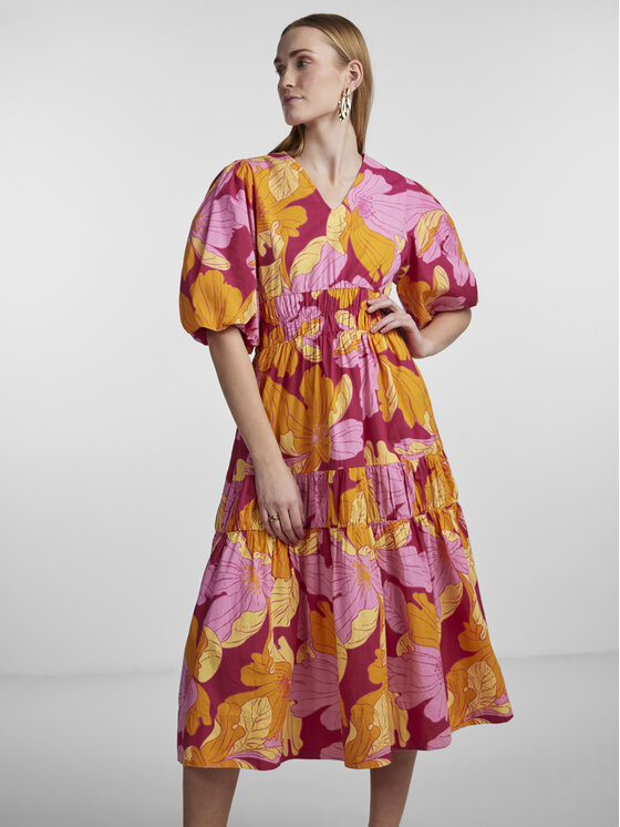 YAS Ежедневна рокля 26029918 Виолетов Regular Fit за Жени цена