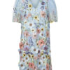YAS Коктейлна рокля Flowering 26037387 Светлосиньо Loose Fit за Жени цена