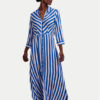 YAS Рокля тип риза Savanna 26022663 Син Loose Fit за Жени цена