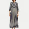 YAS Рокля тип риза Savanna 26022663 Тъмносин Loose Fit за Жени цена