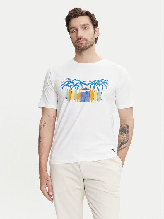 YSABEL MORA Тишърт 90514 Бял Regular Fit за Мъже цена