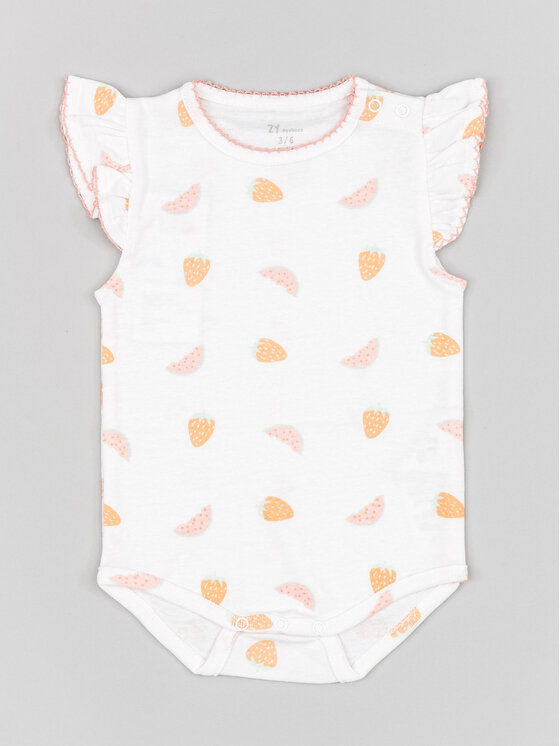 Zippy Детско боди ZNGAP0304 23006 Екрю Regular Fit за Момичета цена