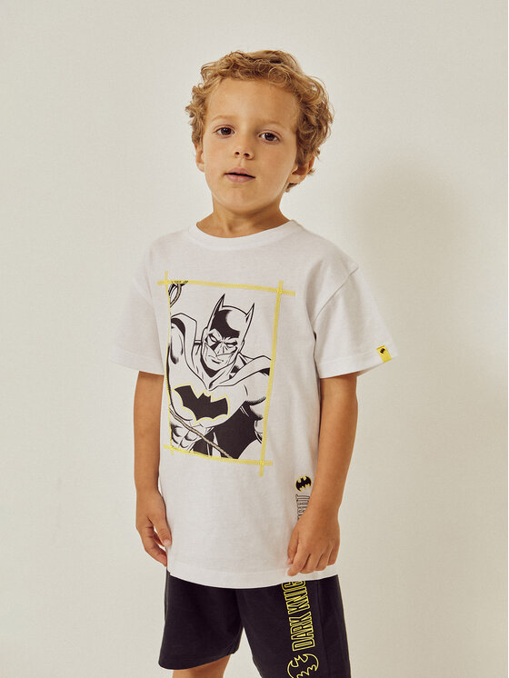 Zippy Комплект тишърт и панталонки Batman ZKBAP0602 23001 Бял Regular Fit за Момчета цена