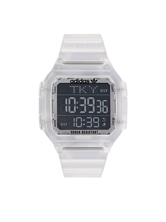 adidas Originals Часовник Digital One GMT AOST22049 Бял за Мъже цена