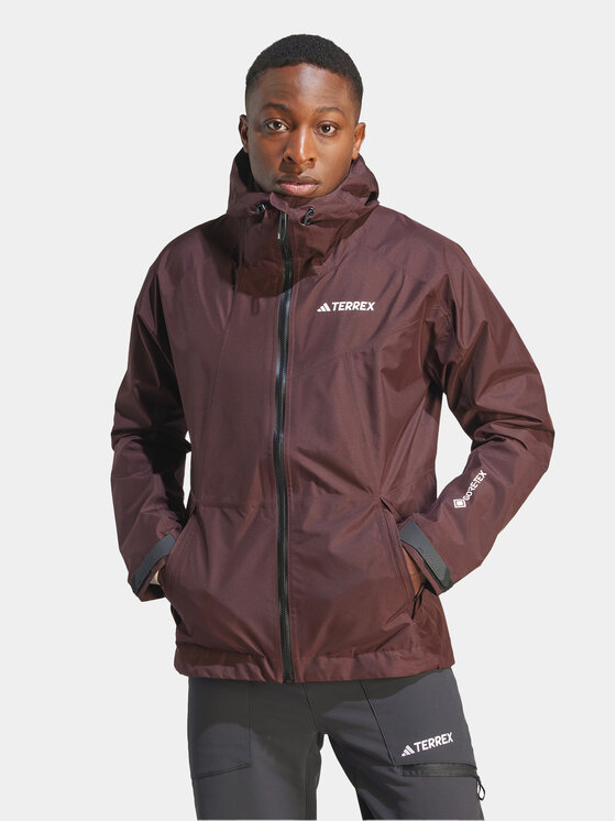 adidas Outdoor яке Terrex Xperior GORE-TEX Paclite Rain IB4260 Кафяв Regular Fit за Мъже цена