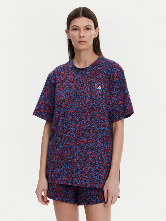 adidas by Stella McCartney Тишърт Stella McCartney Printed JJ0083 Тъмносин Loose Fit за Жени цена