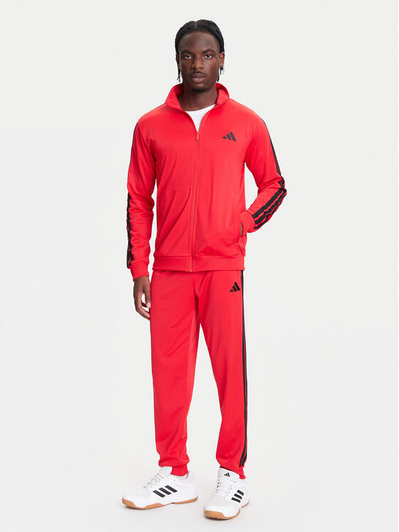 adidas Анцуг Basic 3-Stripes JI8852 Червен Regular Fit за Мъже цена
