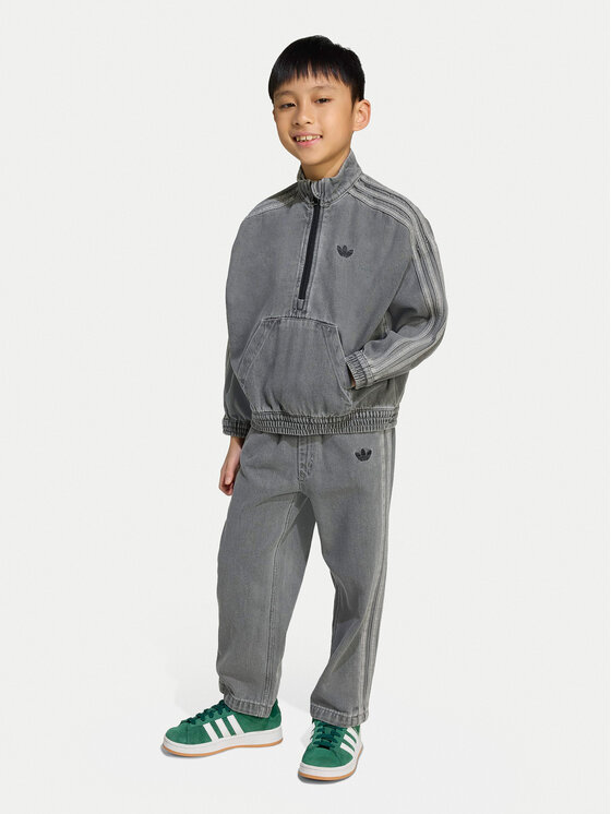adidas Анцуг Denim JY3546 Сив Regular Fit за Бебета цена