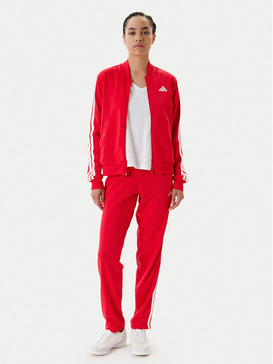 adidas Анцуг Essentials 3-Stripes JD2684 Червен Regular Fit за Жени цена