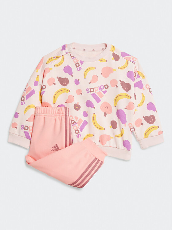 adidas Анцуг Essentials Allover Print JF4487 Розов Regular Fit за Момичета цена