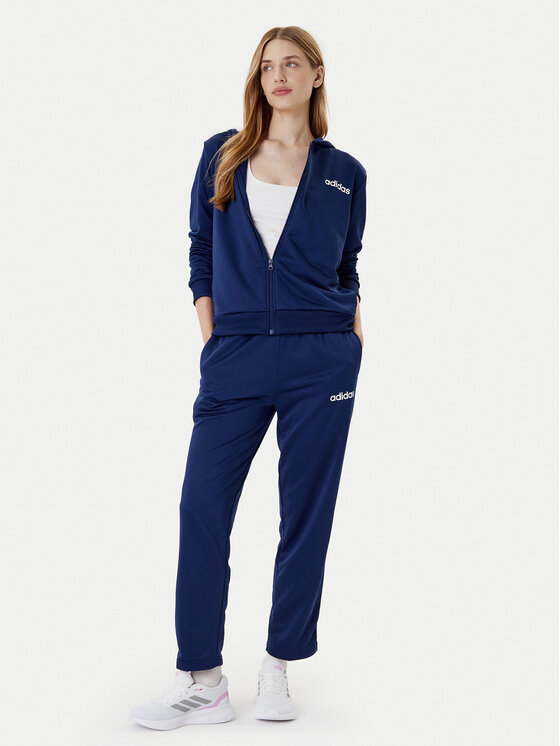 adidas Анцуг Essentials Linear JD2696 Тъмносин Slim Fit за Жени цена