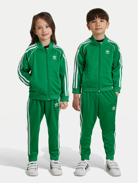 adidas Анцуг adicolor SST IY4791 Зелен Regular Fit за Бебета цена