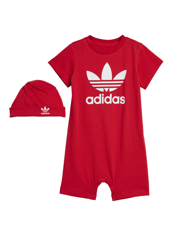 adidas Бебешки гащеризон без стъпала Gift Set IM8430 Червен за Бебета цена