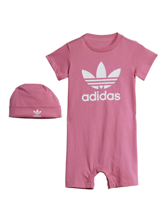 adidas Бебешки гащеризон без стъпала Gift Set JY1134 Розов за Момичета цена