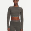 adidas Блуза Ribbed JD0014 Черен Slim Fit за Жени цена