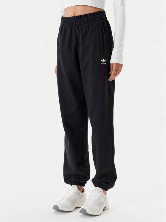 adidas Долнище анцуг Essentials French Terry IW0952 Черен Loose Fit за Жени цена