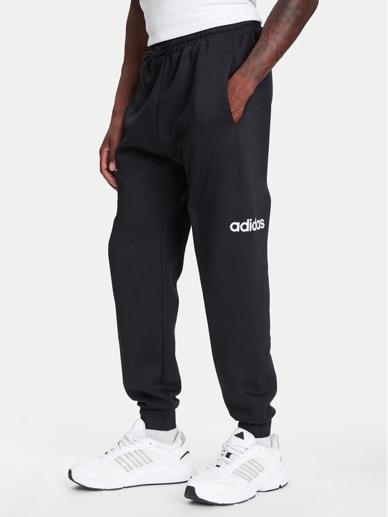 adidas Долнище анцуг Essentials Linear Fleece JN1786 Черен Regular Fit за Мъже цена