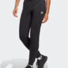 adidas Долнище анцуг Essentials Linear French Terry Cuffed Joggers IC6868 Черен Slim Fit за Жени цена