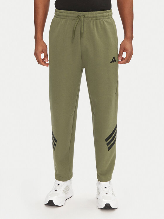 adidas Долнище анцуг Future Icons 3-Stripes JD4891 Зелен Loose Fit за Мъже цена