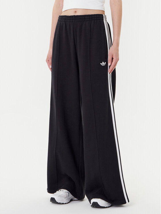 adidas Долнище анцуг adicolor 3-Stripes JV7473 Черен Wide Leg за Жени цена