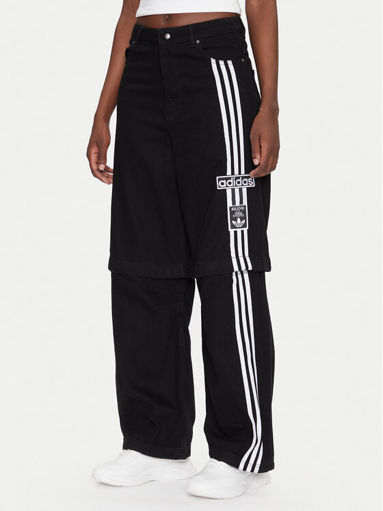 adidas Дънки Adibreak JD0082 Черен Wide Leg за Жени цена