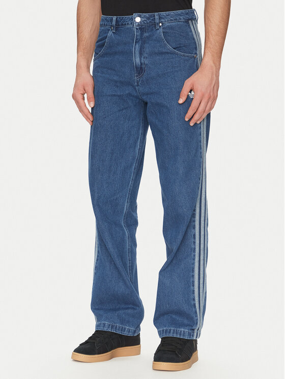 adidas Дънки adicolor Denim Firebird JC6234 Син Straight Fit за Мъже цена