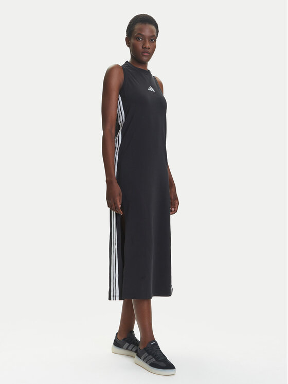adidas Ежедневна рокля Essentials 3-Stripes JE1208 Черен Regular Fit за Жени цена