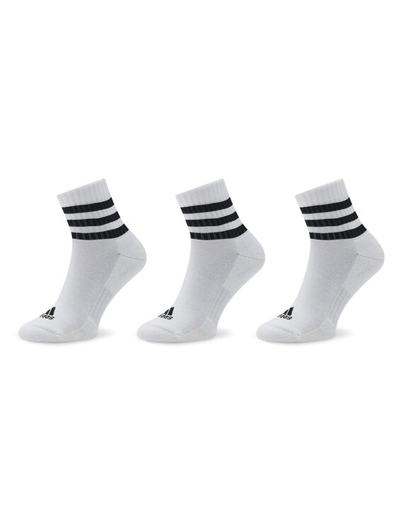 adidas Комплект 3 чифта дълги чорапи мъжки 3S C Spw Mid 3P HT3456 Бял за Унисекс цена