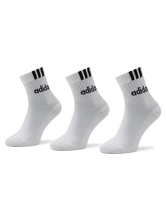 adidas Комплект 3 чифта дълги чорапи мъжки HT3437 Бял за Унисекс цена