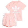 adidas Комплект тишърт и панталонки JC6580 Розов Regular Fit за Момичета цена