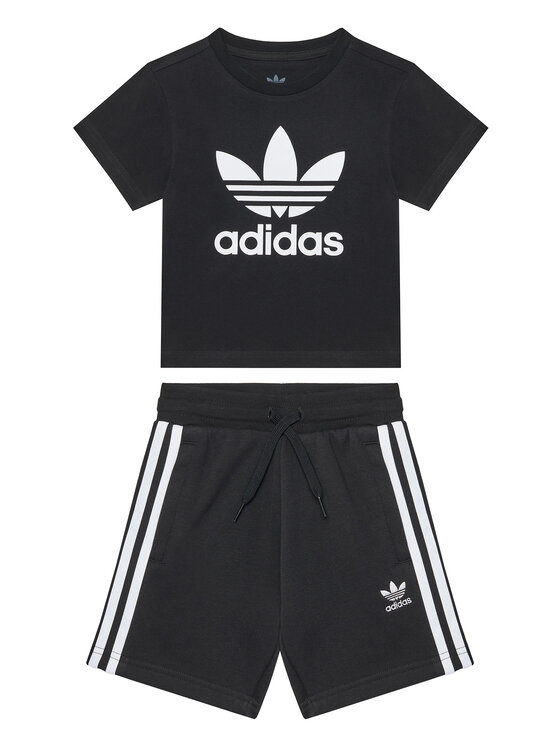 adidas Комплект тишърт и панталонки adicolor JC9155 Черен Regular Fit за Бебета цена