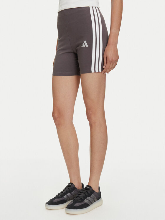 adidas Къс клин Essentials 3-Stripes JD0915 Сив Slim Fit за Жени цена