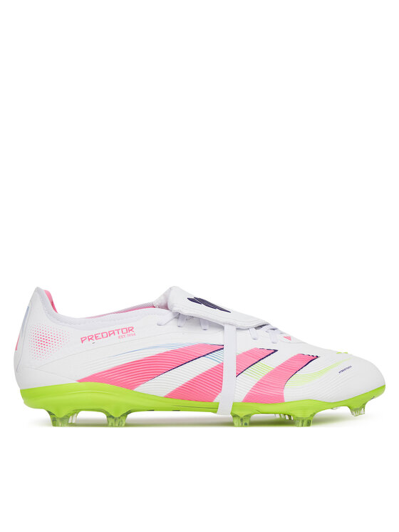 adidas Обувки за футбол Predator Pro Fold-Over Tongue Firm Ground JR0440 Бял за Унисекс цена