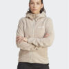 adidas Полар Terrex Techrock Reversible High-Pile-Fleece IB1862 Бежов Slim Fit за Жени цена