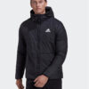 adidas Преходно яке BSC 3-Stripes Hooded Insulated Jacket HG6276 Черен Regular Fit за Мъже цена