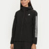 adidas Преходно яке Essentials 3-Stripes RAIN.RDY IV9263 Черен Regular Fit за Жени цена