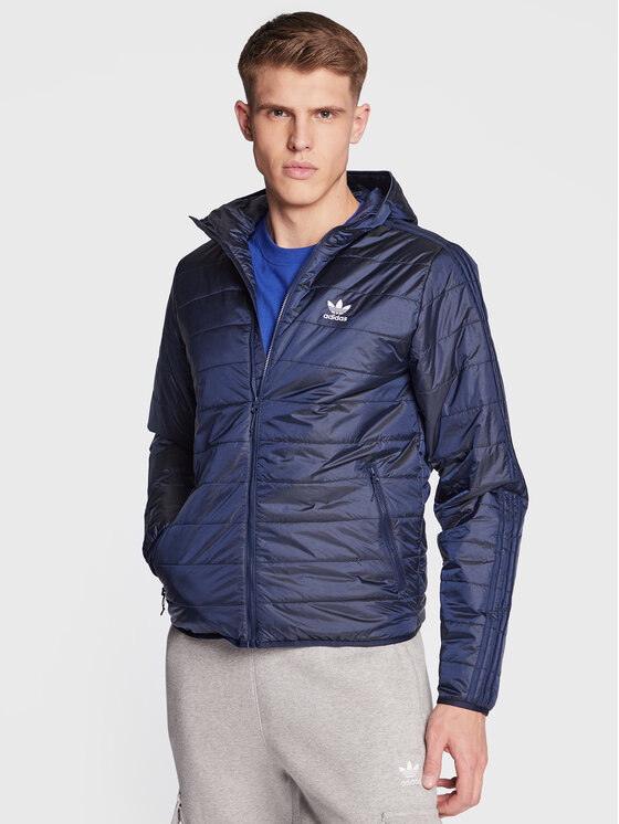 adidas Преходно яке Padded Hooded Puffer Jacket HL9210 Син Regular Fit за Мъже цена
