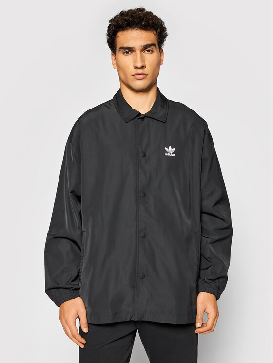 adidas Преходно яке adicolor Classics Trefoil H09129 Черен Loose Fit за Мъже цена