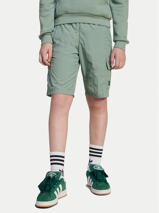 adidas Спортни шорти Cargo JC8428 Зелен Regular Fit за Бебета цена