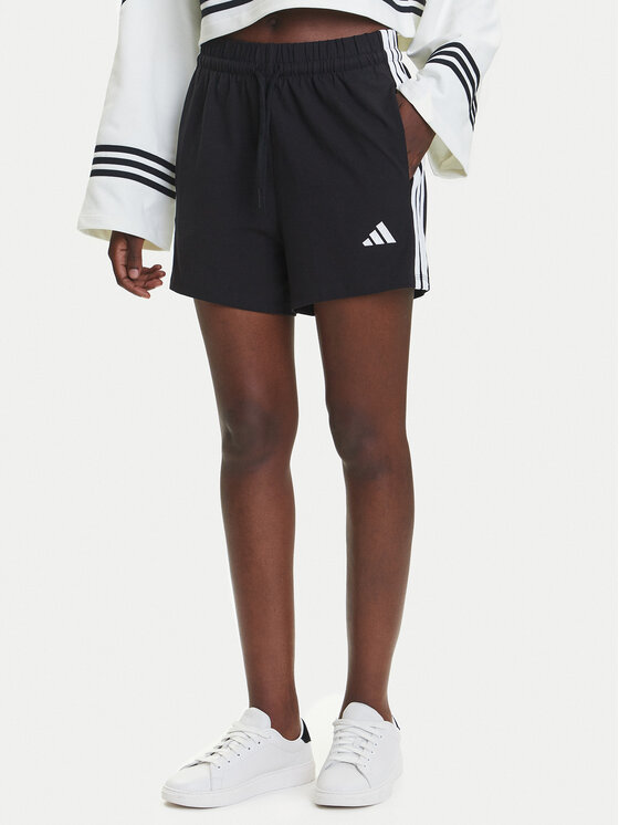 adidas Спортни шорти Essentials 3-Stripes JD0908 Черен Regular Fit за Жени цена