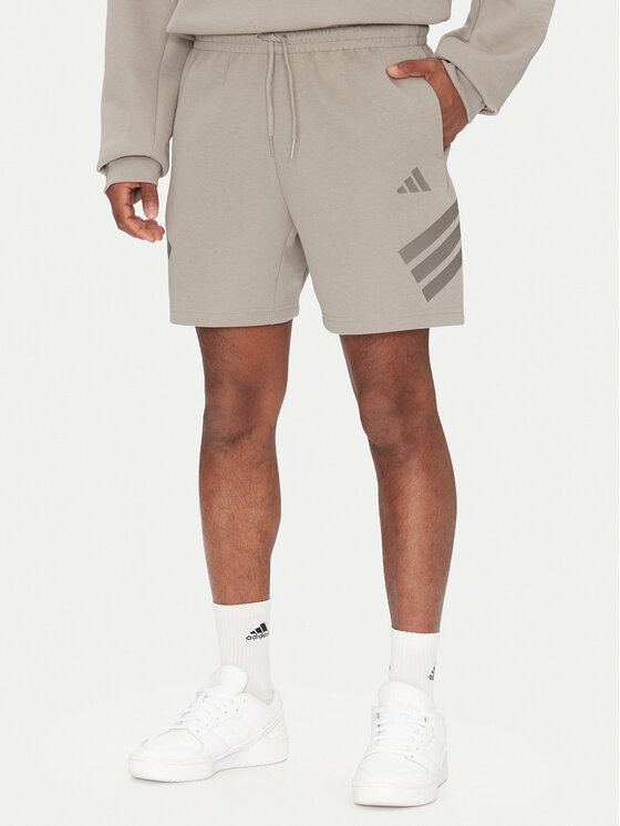 adidas Спортни шорти Future Icons 3-Stripes JD4882 Бежов Regular Fit за Мъже цена