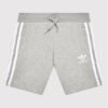 adidas Спортни шорти adicolor H32343 Сив Regular Fit цвят на ниска цена
