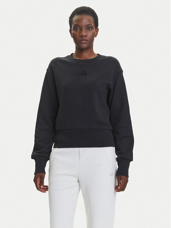 adidas Суитшърт ALL SZN French Terry JJ1259 Черен Regular Fit за Жени цена