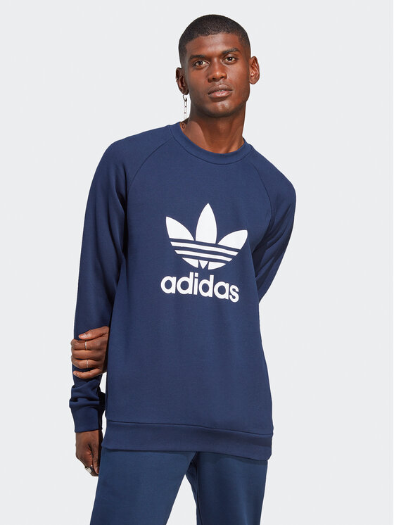 adidas Суитшърт Adicolor Classics Trefoil Crewneck Sweatshirt IA4853 Син Regular Fit за Мъже цена