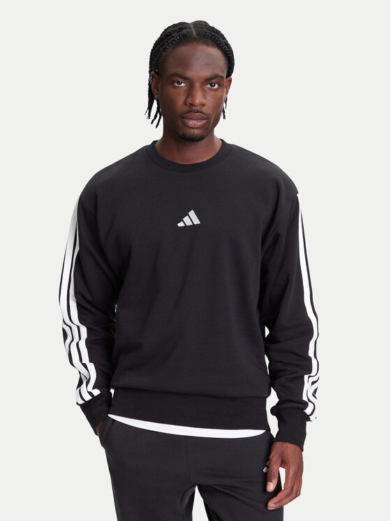 adidas Суитшърт Essentials 3-Stripes JE6304 Черен Regular Fit за Мъже цена