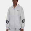 adidas Суитшърт Future Icons 3-Stripes JE0172 Сив Regular Fit за Жени цена