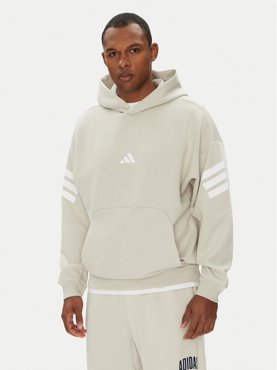 adidas Суитшърт Future Icons 3-Stripes JW7099 Бежов Regular Fit за Мъже цена